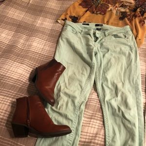 👖a.n.a mint green jeans
